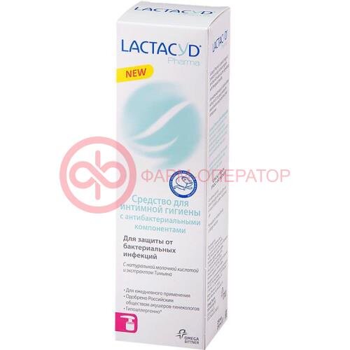 Лактацид фарма средство для интимной гигиены 250мл антибактер.
