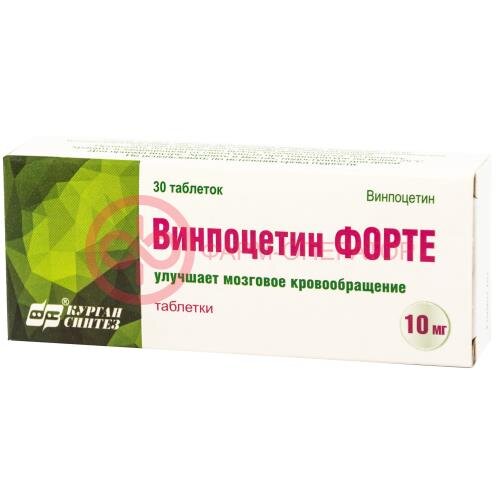 Винпоцетин форте-акос таблетки 10мг №30