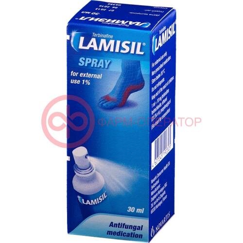 Ламизил спрей для наружного применения 1% 30мл