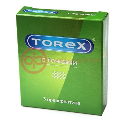 Торекс презерватив с точками №3 [torex]